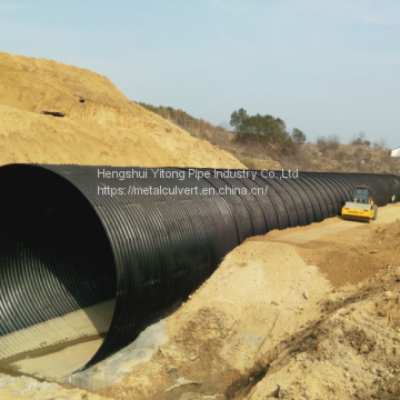 Steel irrigation culvert pipe