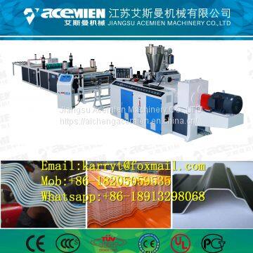 Synthetic resin glazed roof tile making machine/ corrugated roof sheet making machine/ trapezoidal roof sheet machine