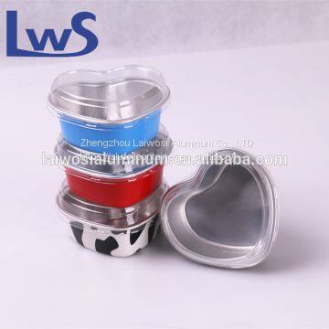 Heart Shape Chocolate Cake Mould Aluminum Foil Baking Cups photo-3