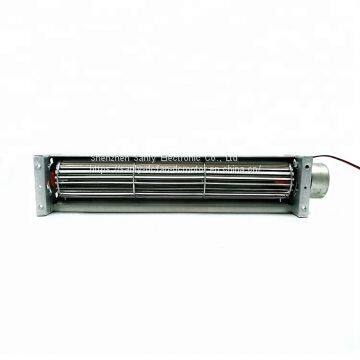 40*250mm 24V dc Ball Bearing High Speed 1800RPM Cross Flow Fan