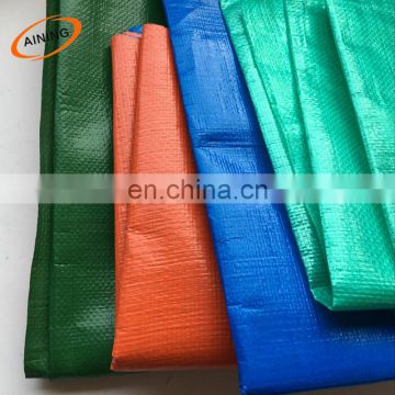 PE poly blue tarps to cover pallets of goods by rolls