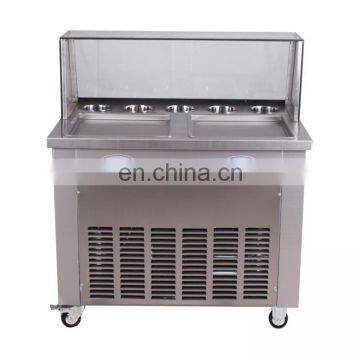 8-10L/H 1pan Ice Pan Fryer Rolling Fried Yogurt Frying Fried Ice Cream Roll Machine Roller Maker photo-3