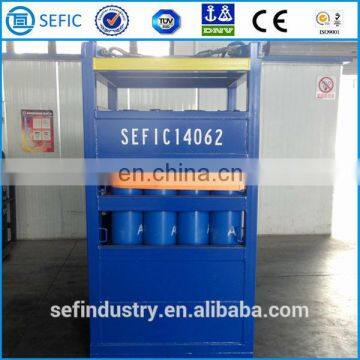 EN ISO9809 Oxygen Cylinder Rack DNV Rack Gas Bottle Bundle With Perfect Design photo-2