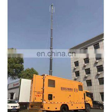 6m camera pneumatic vehicle mounted telescopic mast