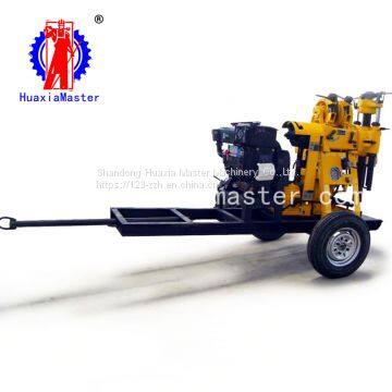 Xyx-130 type small well drilling machine with high allocation wheel type water well drilling rig is easy to take off and land
