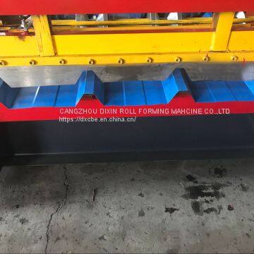 Dixin Full Automatic High Four Wave IBR And Trapezoidal Colored Steel Sheet Metal Roof and Wall Panel Roll Forming Machine photo-4