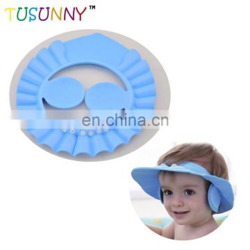 Safe Shampoo Bath Cap Soft Adjustable Visor Child Baby Shower Cap