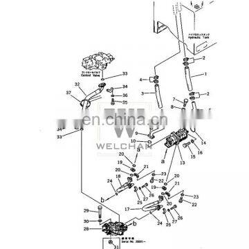 Loader Hydraulic Double Pump 705-51-20280 Hydraulic Pilot Pump WA300 WA350 Oil Transmission Gear Pump