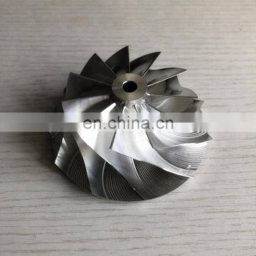 GT3582 451644-0005 61.33/82.00mm 11+0 Blades Cutback:0.0 Turbo Billet/aluminum 2618/milling Compressor Wheel for Racing photo-2