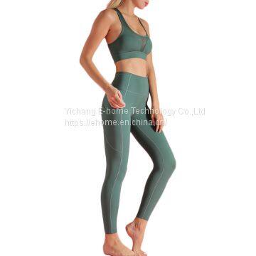 Newest Breathable High Elastic Tights Quick Dry Womens GYM Leggings Sets