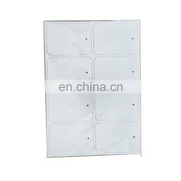 car air freshener blank sheet for sublimation printing ,8pcs a sheet