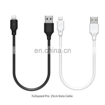 25cm High Speed Transmission Data Cable with Micro / Type C / Iph Terminal