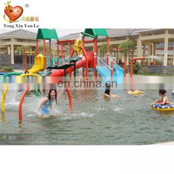 New design hot summer pool with water slide residential pool slide steel water slide