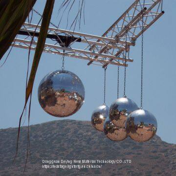 Giant 80inch 200cm mega disco mirror ball sparkling in dance floor fiberglass
