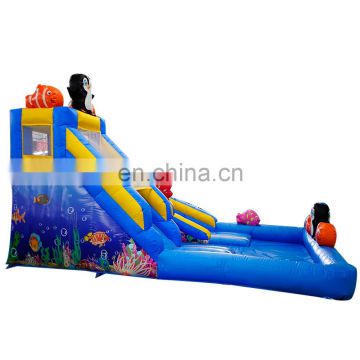 Factory Price Kids Air Inflatable Bouncy Bouncing Castle Bounce House Small Pool Water Slide With Pool