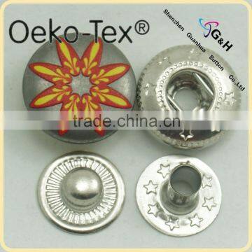 Spring snap button ,press button with fashinable design