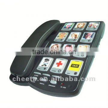 hearing aid easy button phone for seniors