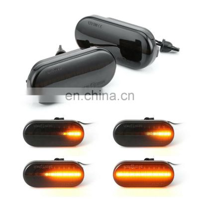 Smoke Dynamic LED Side Marker Light lamp For VW Bora Jetta Golf Passat Polo Vento T5