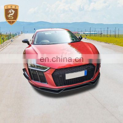 2016 UP High Quality CP Style Carbon Fiber Front Lip Suitable For Audi R8 Bumper Lip