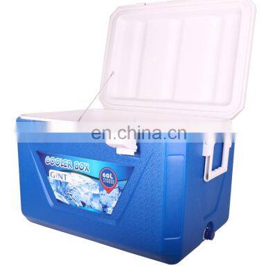 GiNT 60L Custom Logo PU Foam Good Insulation Ice Chest Ice Cooler Box for Outdoor Fishing Hiking