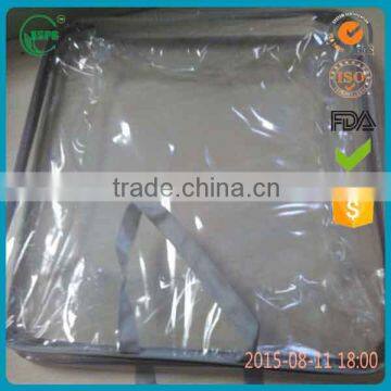 Transparent bedding packaging shiny pvc bag