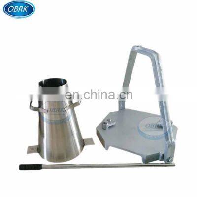 Stainless steel concrete slump cone set, concrete slump flow table for lab equipment price