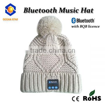 Custom Made Logo bluetooth Knit Beanie hat with Custom logo