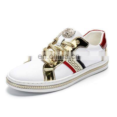 mens Spring personality shoes trend all-match sneakers tide brand gold embroidered gold thread sneakers sneakers wholesale 36-44