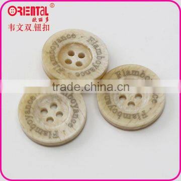 High End 4 Holes Plastic Imitation Wooden Button for Sasual Suit photo-2