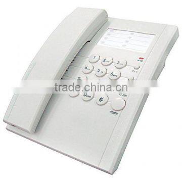 corded telephone with white color and CE standard