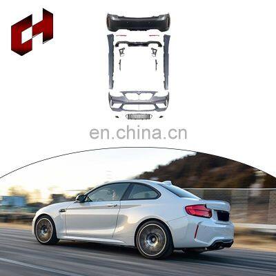 CH Vehicle Modification Parts Front Bumper Front Lip Support Splitter Rods Lamp Full Kits For BMW 2 series F22 to M2 CS