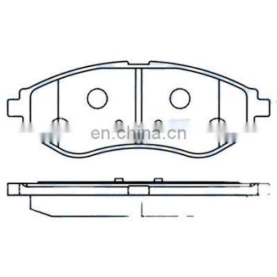 Automotive spare parts brake system Front Axle Auto brake pad  96534653