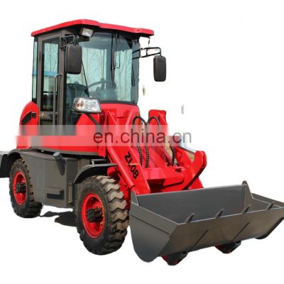 Low price china Year 4*4 drivel wheel  wheel loader 0.8ton zl08 mini steer wheel loaders for sale