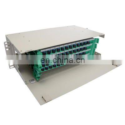 19 Inch Cabinet 3 U Optical fiber Distribution Frame Full SC 48 Core ODF