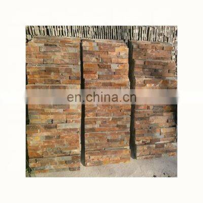 Slate tile exterior stone wall