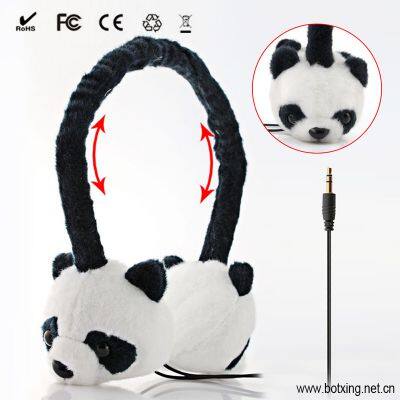 Factory Price Volume Control Lovely Plush Kids Headphones photo-4