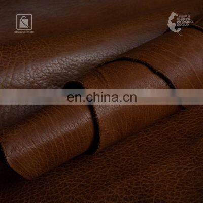 Washed and Rugged Look Full Grain Vegetable Tanned Buffalo Genuine Leather Exporter