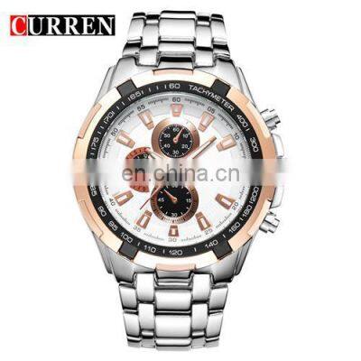 CURREN Casual Business Waterproof Quartz Steel Band Men's Watch