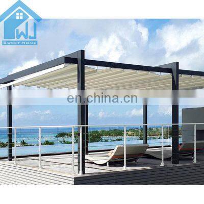 Outdoor Modern Motorised PVC Roof System Waterproof  Pergola