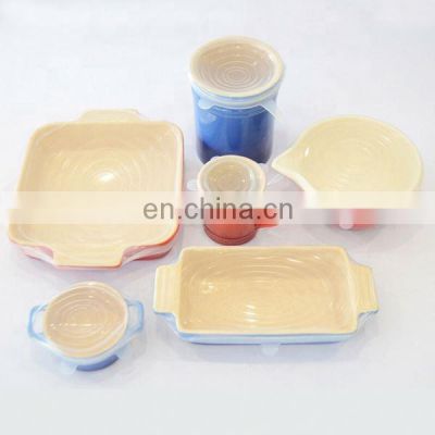 BPA Free Custom Silicone Stretch Lids