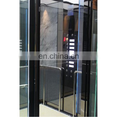 Safety Lift Residential Home Elevator  Panoramic Glass Large Capacity Titanium Stainless Steel Passenger Elevator