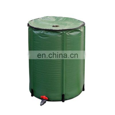 10 gallons, 200 gallons collapsible folding pvc rain water green barrels for garden