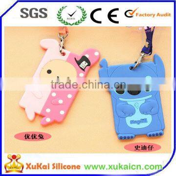 Multifunction PVC card holder with key chain