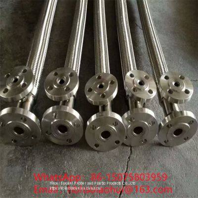 Thermal insulation jacketed metal hose/dual medium heat tracing metal hose has good flexibility