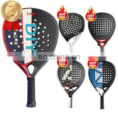 Pro Supplier 12K Paddle Carbon Fiber Racchetta Padel Rackets