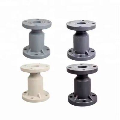 FRPP PVDF CPVC UPVC PPH PVC Ball Check Valve, Non-Return Valve