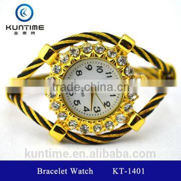 beautiful crystal watch glass face bangle watches for girls vintage retro wrap bracelet watch