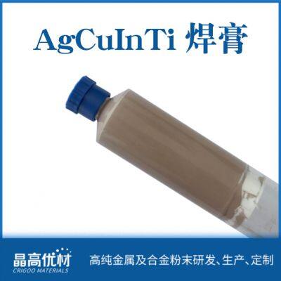 AgCuInTi reactive brazing paste