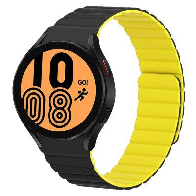 Silicone Magnetic Rubber Watch Band Loop Strap for Samsung Galaxy Watch 3 4 Gear S3 S2 Active 2 Huawei Watch GT 2 20mm 22mm