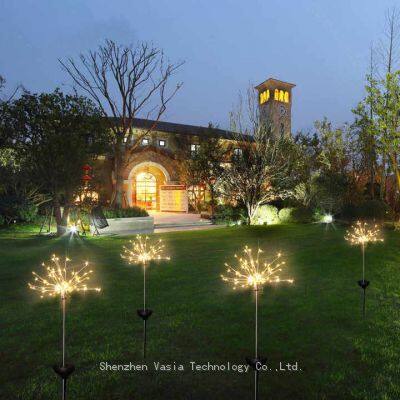 Solar Firework Dandelion Lamp - LED Globe for Garden Lawn Landscape Holiday Outdoor Decoration
